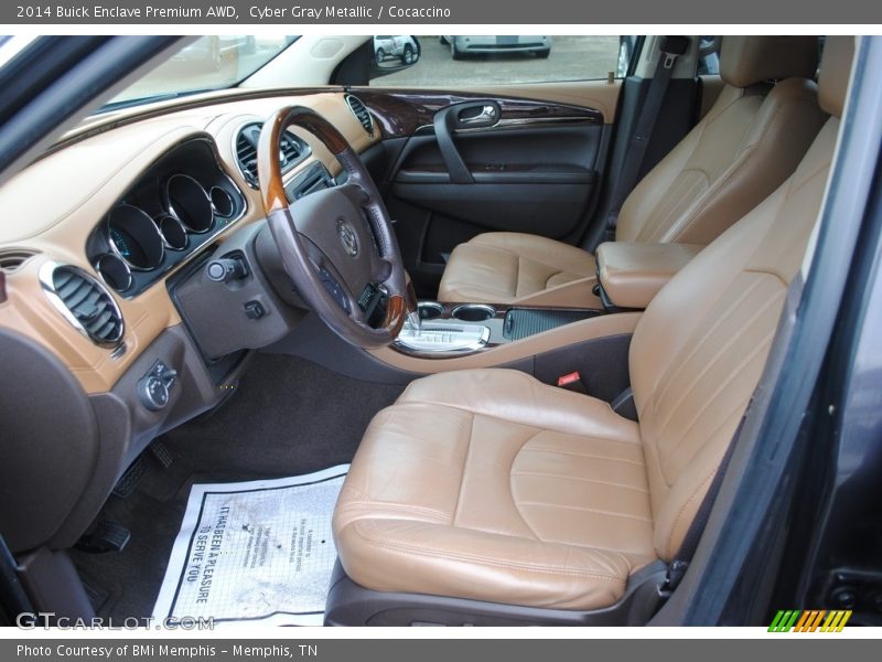 Cyber Gray Metallic / Cocaccino 2014 Buick Enclave Premium AWD