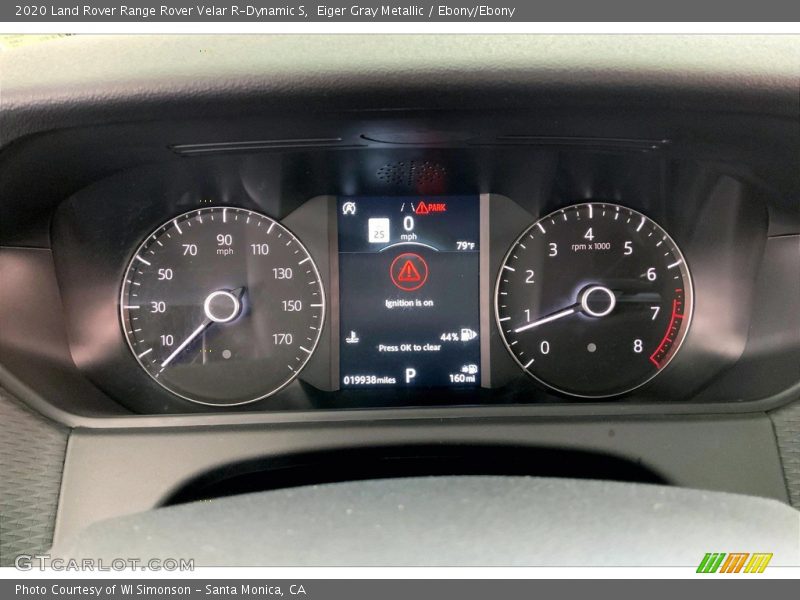 Eiger Gray Metallic / Ebony/Ebony 2020 Land Rover Range Rover Velar R-Dynamic S