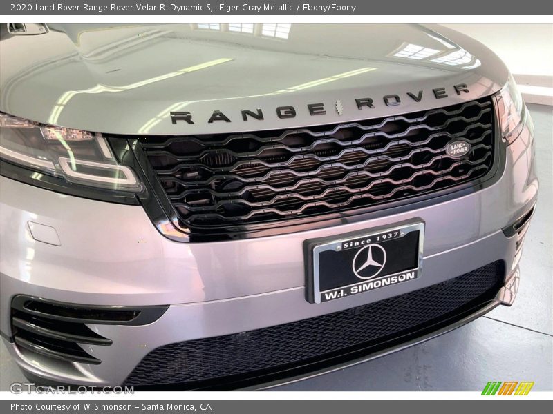 Eiger Gray Metallic / Ebony/Ebony 2020 Land Rover Range Rover Velar R-Dynamic S