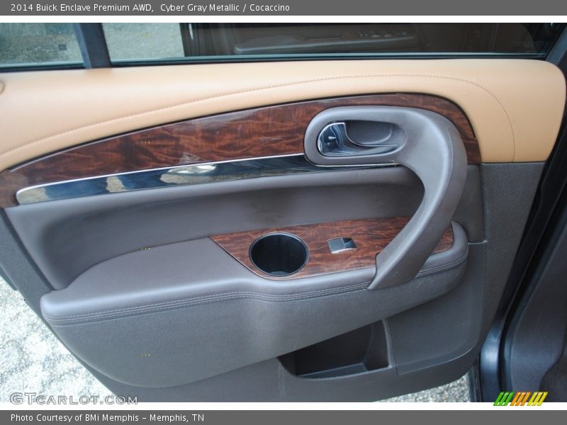 Cyber Gray Metallic / Cocaccino 2014 Buick Enclave Premium AWD