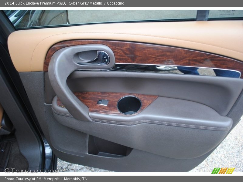 Cyber Gray Metallic / Cocaccino 2014 Buick Enclave Premium AWD