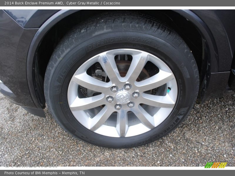 Cyber Gray Metallic / Cocaccino 2014 Buick Enclave Premium AWD