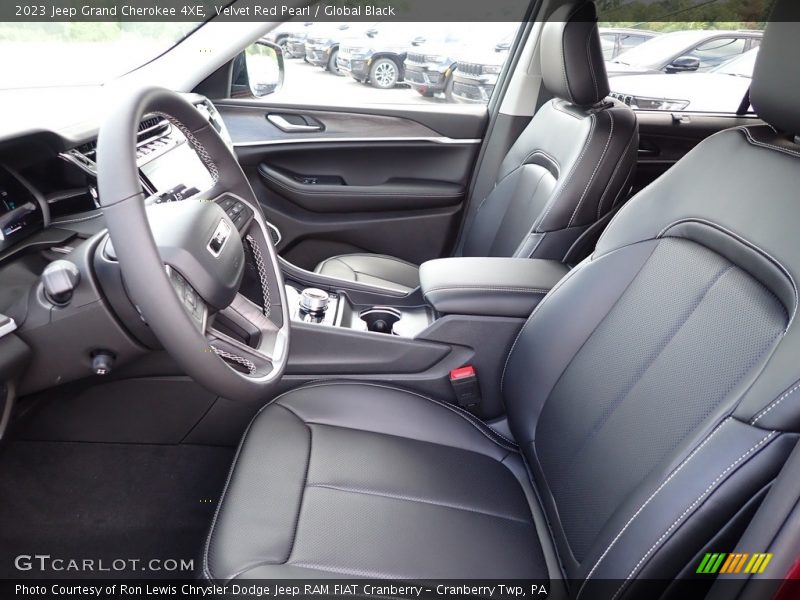 Velvet Red Pearl / Global Black 2023 Jeep Grand Cherokee 4XE