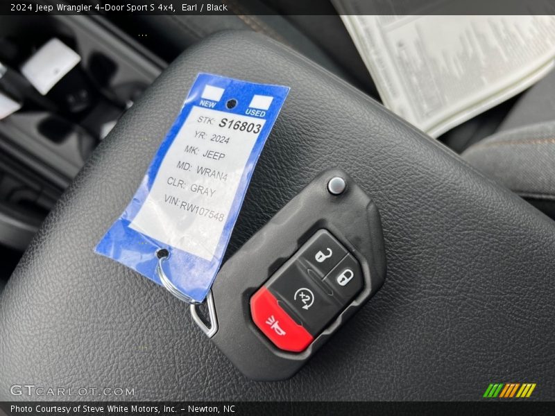 Earl / Black 2024 Jeep Wrangler 4-Door Sport S 4x4