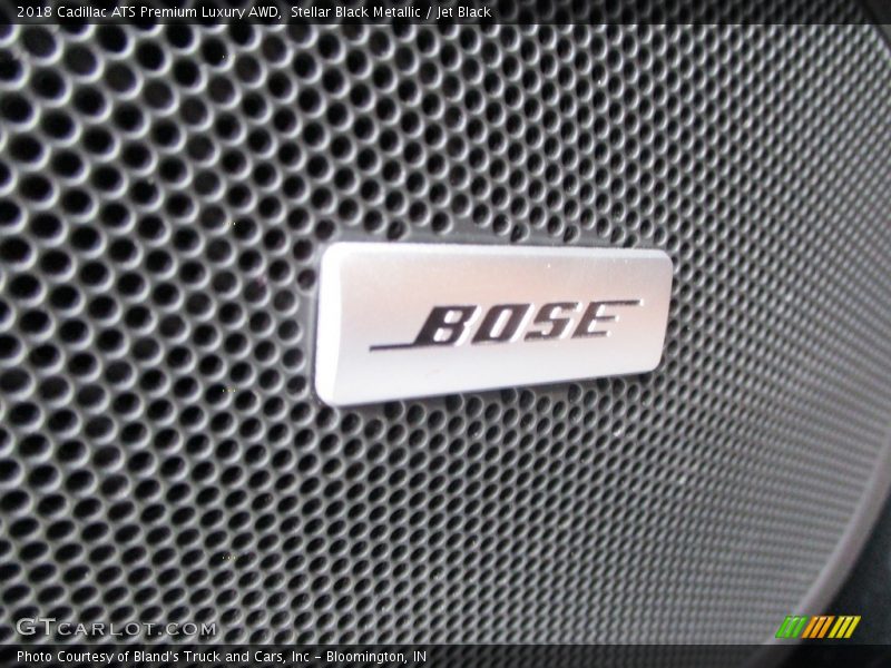 Stellar Black Metallic / Jet Black 2018 Cadillac ATS Premium Luxury AWD