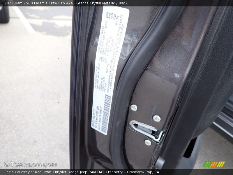 Granite Crystal Metallic / Black 2023 Ram 2500 Laramie Crew Cab 4x4