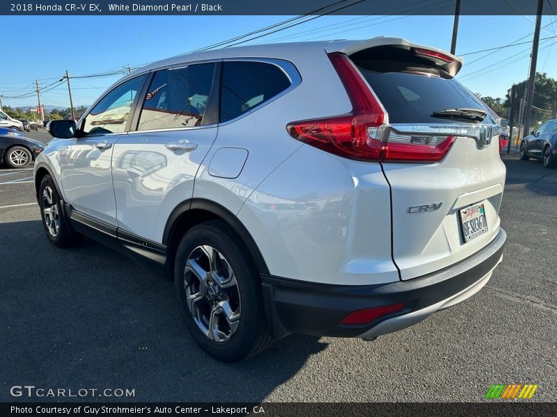White Diamond Pearl / Black 2018 Honda CR-V EX
