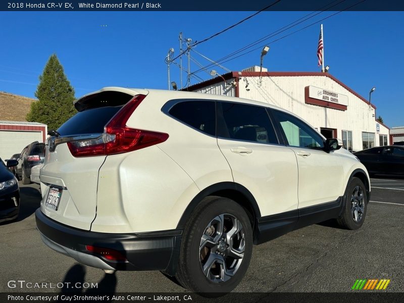 White Diamond Pearl / Black 2018 Honda CR-V EX