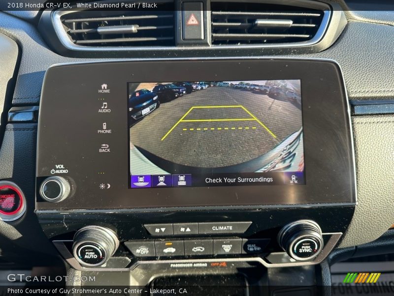 White Diamond Pearl / Black 2018 Honda CR-V EX