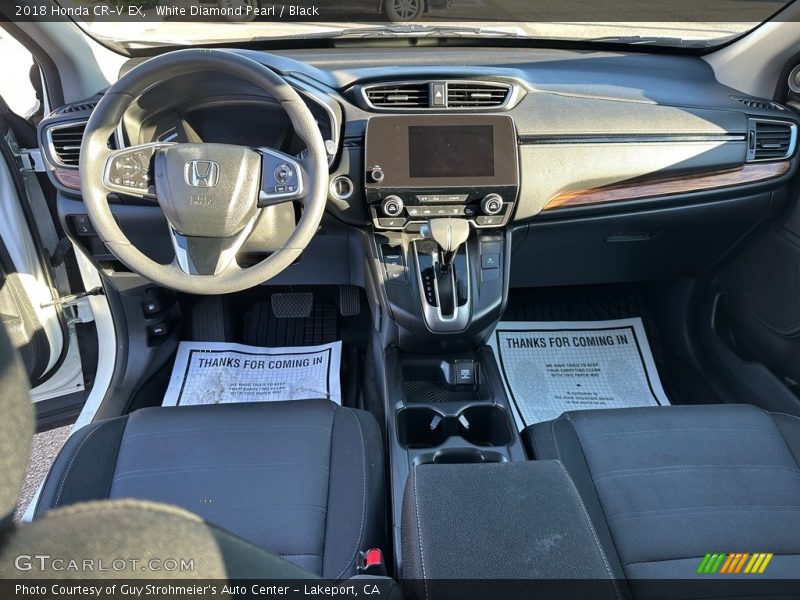 White Diamond Pearl / Black 2018 Honda CR-V EX