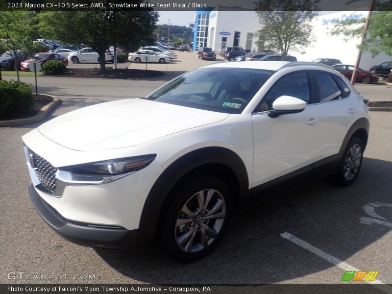 Snowflake White Pearl Mica / Black 2023 Mazda CX-30 S Select AWD