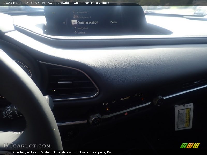 Snowflake White Pearl Mica / Black 2023 Mazda CX-30 S Select AWD