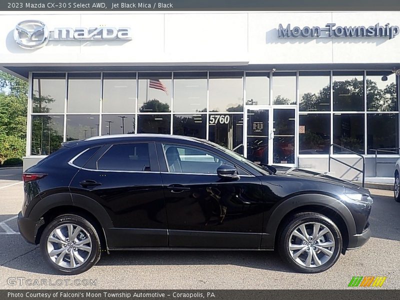 Jet Black Mica / Black 2023 Mazda CX-30 S Select AWD