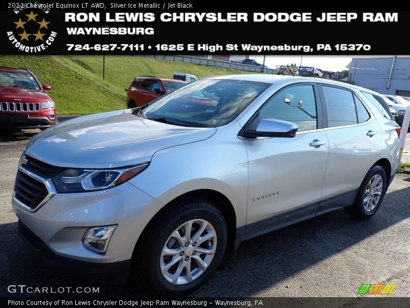 Silver Ice Metallic / Jet Black 2021 Chevrolet Equinox LT AWD