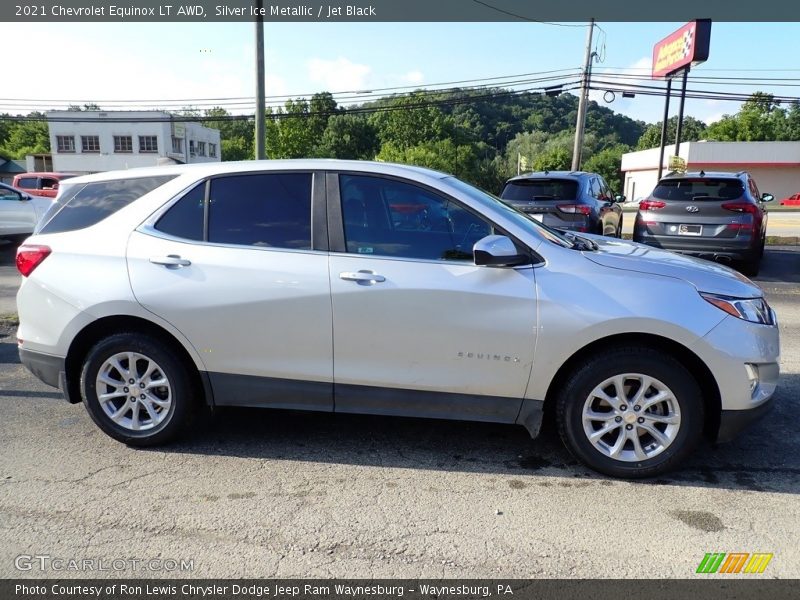 Silver Ice Metallic / Jet Black 2021 Chevrolet Equinox LT AWD