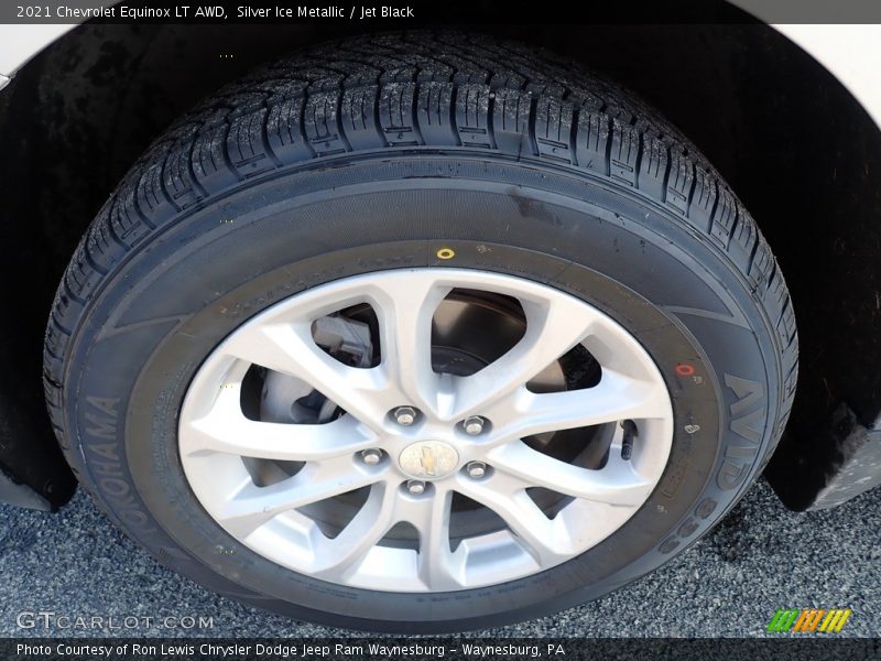 Silver Ice Metallic / Jet Black 2021 Chevrolet Equinox LT AWD