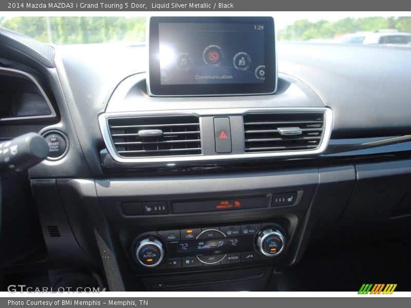 Liquid Silver Metallic / Black 2014 Mazda MAZDA3 i Grand Touring 5 Door