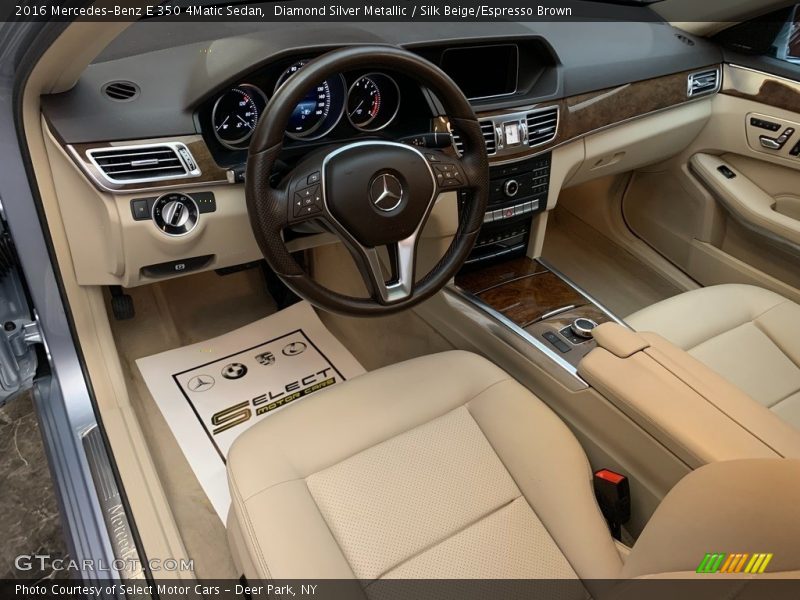  2016 E 350 4Matic Sedan Silk Beige/Espresso Brown Interior