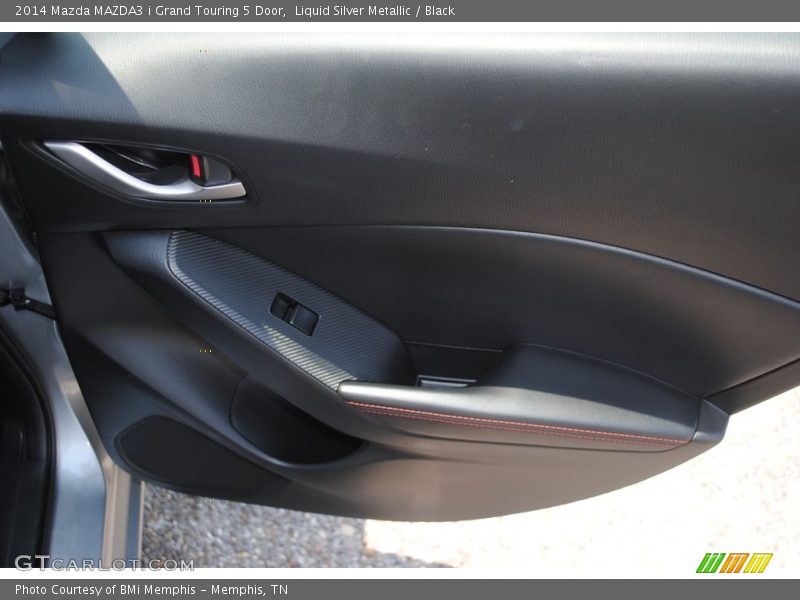 Liquid Silver Metallic / Black 2014 Mazda MAZDA3 i Grand Touring 5 Door
