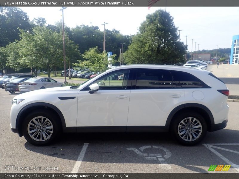 Rhodium White Premium / Black 2024 Mazda CX-90 Preferred Plus AWD
