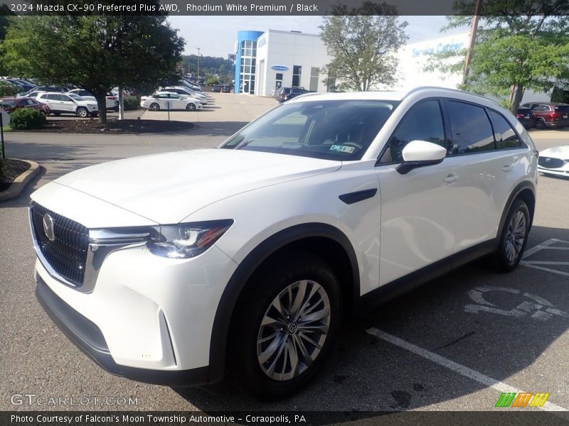 Rhodium White Premium / Black 2024 Mazda CX-90 Preferred Plus AWD