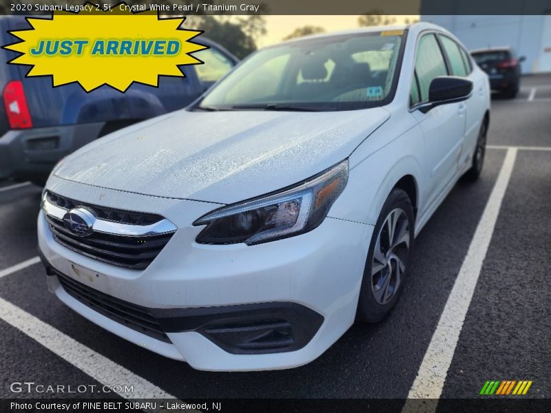 Crystal White Pearl / Titanium Gray 2020 Subaru Legacy 2.5i