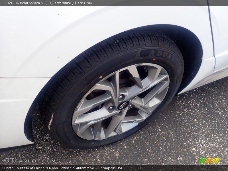 Quartz White / Dark Gray 2020 Hyundai Sonata SEL