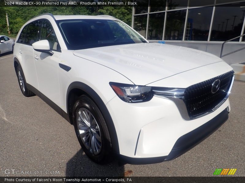 Rhodium White Premium / Black 2024 Mazda CX-90 Preferred Plus AWD