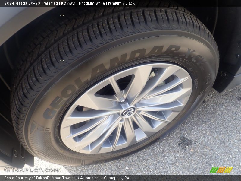 Rhodium White Premium / Black 2024 Mazda CX-90 Preferred Plus AWD