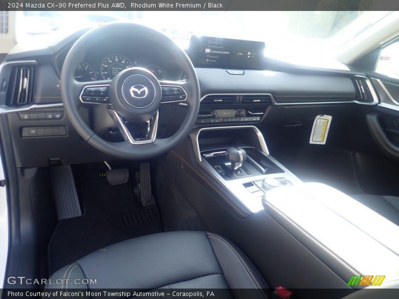Rhodium White Premium / Black 2024 Mazda CX-90 Preferred Plus AWD
