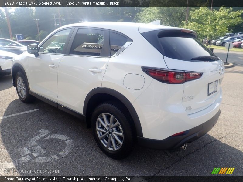 Rhodium White Metallic / Black 2023 Mazda CX-5 S Select AWD