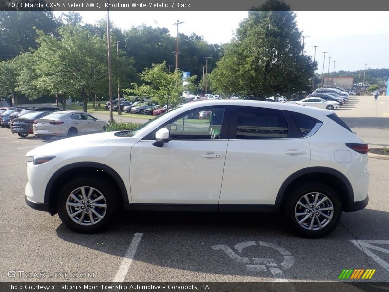 Rhodium White Metallic / Black 2023 Mazda CX-5 S Select AWD