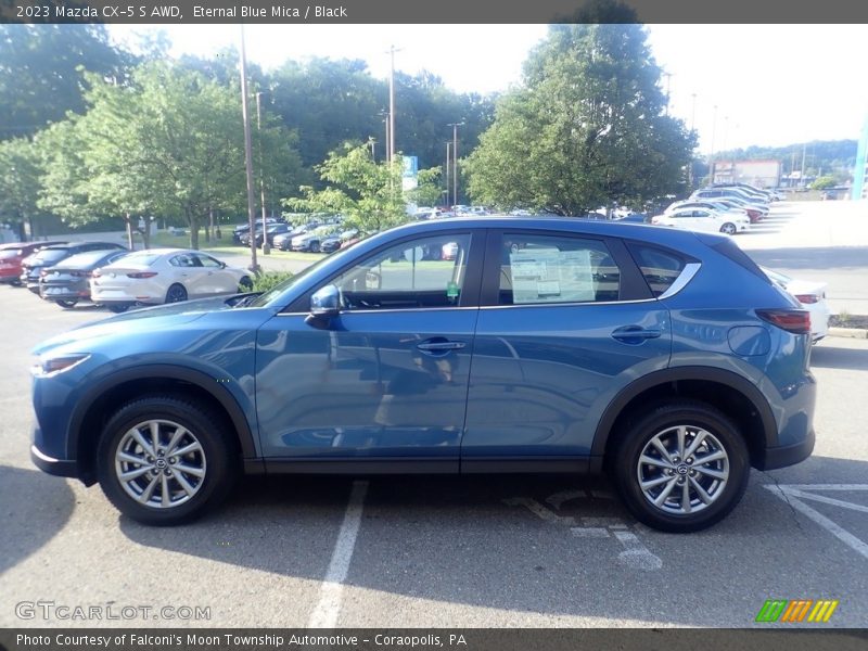 Eternal Blue Mica / Black 2023 Mazda CX-5 S AWD