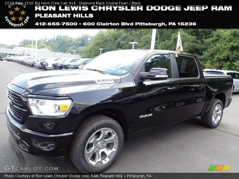 Diamond Black Crystal Pearl / Black 2020 Ram 1500 Big Horn Crew Cab 4x4