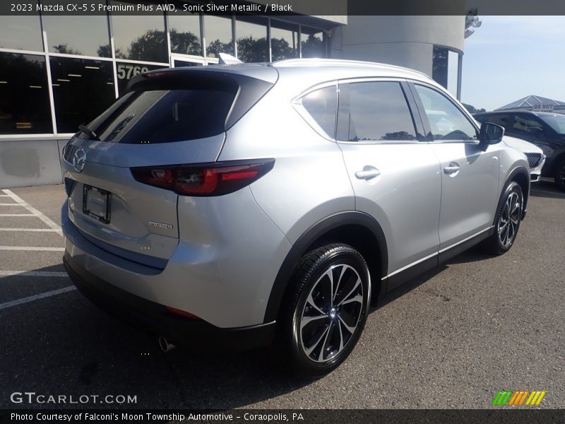 Sonic Silver Metallic / Black 2023 Mazda CX-5 S Premium Plus AWD