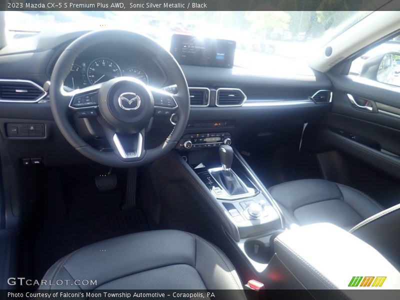 Sonic Silver Metallic / Black 2023 Mazda CX-5 S Premium Plus AWD