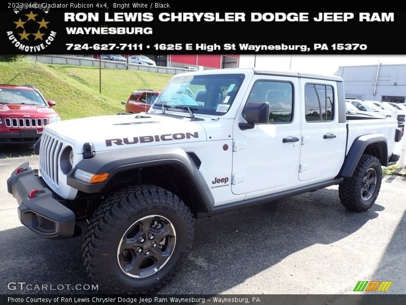 Bright White / Black 2023 Jeep Gladiator Rubicon 4x4