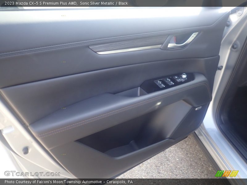 Sonic Silver Metallic / Black 2023 Mazda CX-5 S Premium Plus AWD