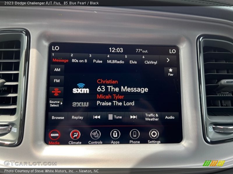 Audio System of 2023 Challenger R/T Plus