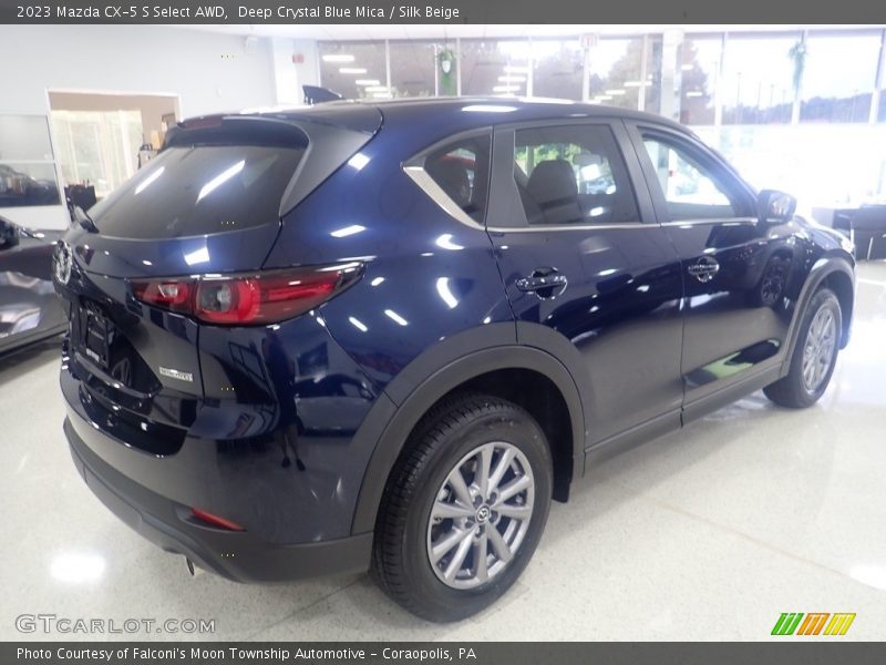 Deep Crystal Blue Mica / Silk Beige 2023 Mazda CX-5 S Select AWD