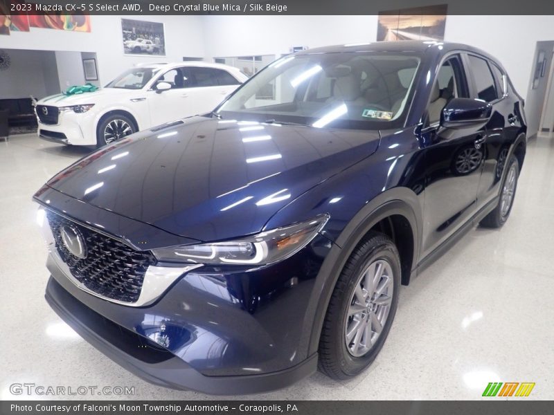 Deep Crystal Blue Mica / Silk Beige 2023 Mazda CX-5 S Select AWD