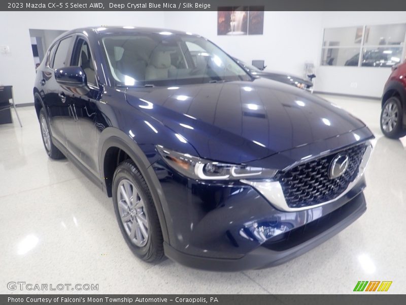 Deep Crystal Blue Mica / Silk Beige 2023 Mazda CX-5 S Select AWD