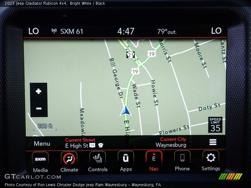 Bright White / Black 2023 Jeep Gladiator Rubicon 4x4