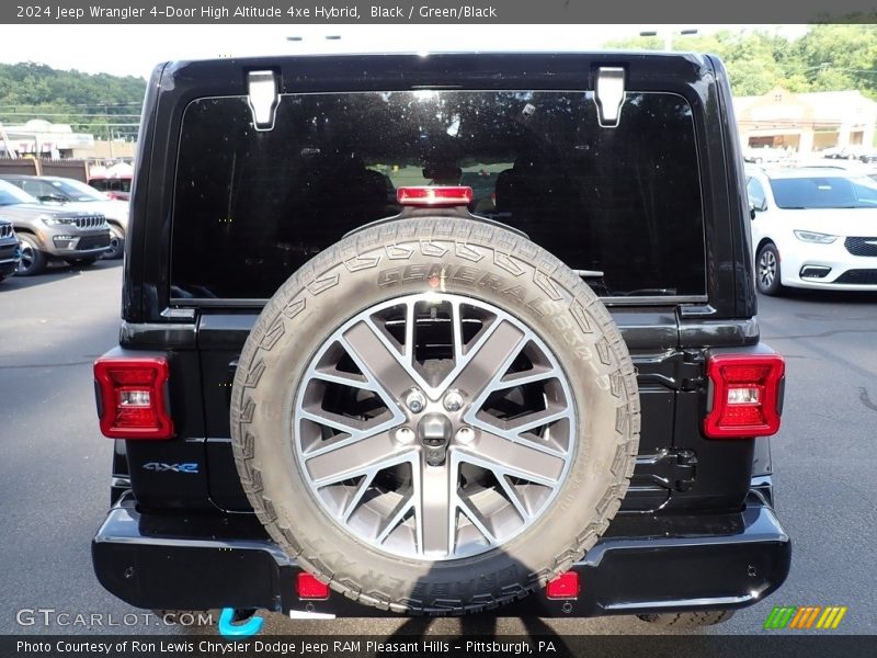 Black / Green/Black 2024 Jeep Wrangler 4-Door High Altitude 4xe Hybrid