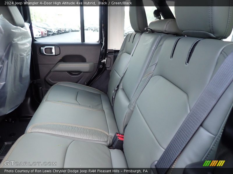 Black / Green/Black 2024 Jeep Wrangler 4-Door High Altitude 4xe Hybrid