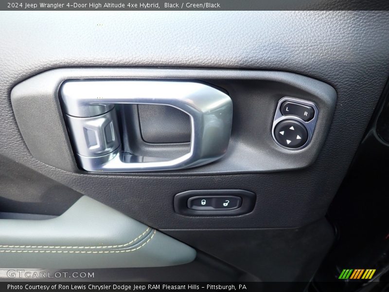 Black / Green/Black 2024 Jeep Wrangler 4-Door High Altitude 4xe Hybrid