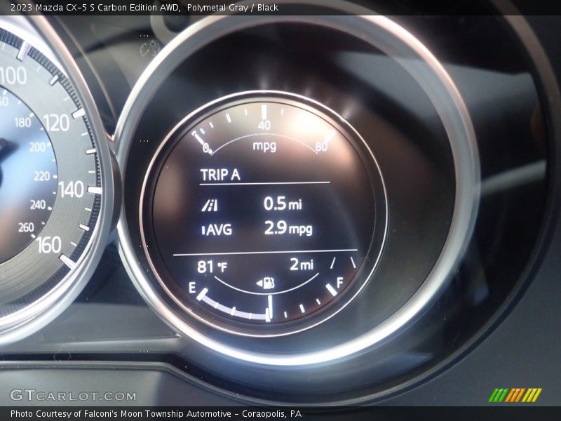 Polymetal Gray / Black 2023 Mazda CX-5 S Carbon Edition AWD
