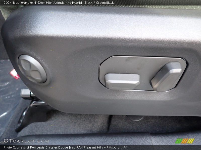 Black / Green/Black 2024 Jeep Wrangler 4-Door High Altitude 4xe Hybrid
