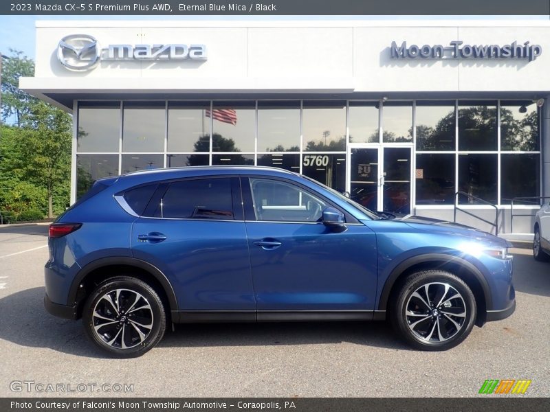 Eternal Blue Mica / Black 2023 Mazda CX-5 S Premium Plus AWD