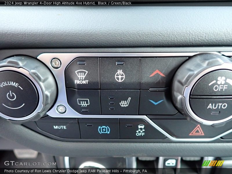 Black / Green/Black 2024 Jeep Wrangler 4-Door High Altitude 4xe Hybrid